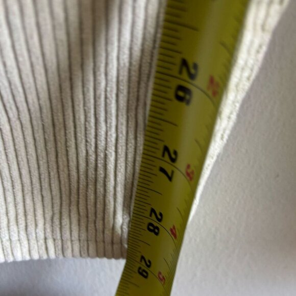 Levis Premium Mens Corduroy Baggy Dad Straight Leg Pants Off White Size 31 - Picture 4 of 11